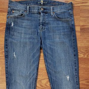 7 For All Mankind Josefina Skinny Boyfriend Jeans